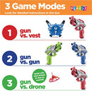 Play22 Laser Tag Sets with Gun and Vest and UFO Set of 4