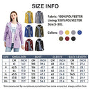 Women's Raincoats Waterproof Rain Jacket Lightweight Outdoor Windbreaker Hooded Trench Coats (Color : Red, Size : Large)