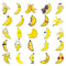 Banana Stickers,50 Pcs Fruit Banana Graffiti Vinyl Waterproof Decals for Water Bottles Computer Bicycle Skateboard Luggage Phone Pad Laptop Kids Teens Adults Stickers Pack