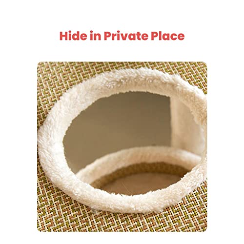 Floofi 120cm 5 Layer Multi-Level Indoor Cat Condo Cat Tree Play House Tower Scratching Post Beige