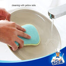 MR.SIGA Dual Action Scrubbing Sponge, Pack of 6, Size:15x8.5x2.3cm