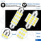 24 Pieces Dome Light LED Car Bulb Kit Set T10 31 mm 42 mm Festoon Bulbs Interior Replacement Bulbs for Car Map Door Courtesy(White)