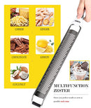 Ourokhome Stainless Steel Cheese Grater Citrus Zester for Parmesan Cheese, Chocolate, Fruits, Coconuts, Ginger, Lemon with Cleaning Brush for Kitchen ( White)