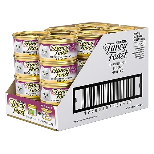 FANCY FEAST Adult Grilled Chicken in Gravy Wet Cat Food 24x85g
