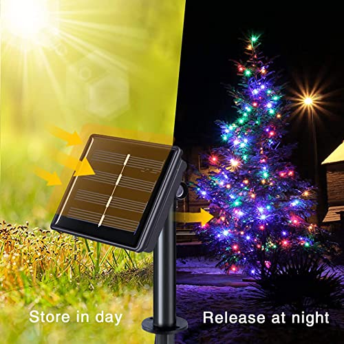 [2 Pack]TheaPro 20M/65FT 200 LEDs Solar Fairy String Lights Outdoor,Fairy Christmas Light 8 Solar Lighting Modes IP65 Waterproof for Home Garden Patio Wedding Party Xmas