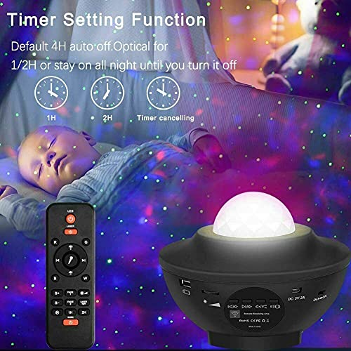 LED Galaxy Starry Night Light Projector Ocean Star Sky Party Kids Baby Room Lamp