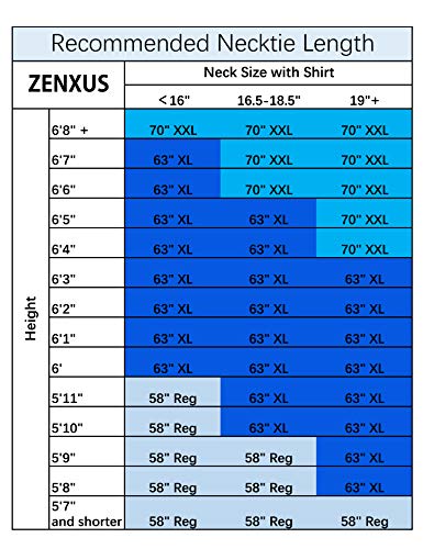 ZENXUS Extra Long Ties for Men Big and Tall, 63 or 70 inch Long Neckties 4-Pack, Black/Burgundy/Navy/Gray, XX-Large