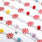 Christmas Wooden Bead Garland Christmas Tree Wood Candy Garland Red and White Peppermint Candy Beaded Garland Christmas Tree Decorations for Xmas Party Supplies Holiday Favors, 9 Ft