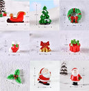 27 Pieces Christmas Resin Miniature Ornaments Kit for DIY Fairy Garden, DIY Snow Globe Figurines Crafts,Dollhouse, Desktop,Landscape Decorations