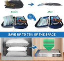 DAWNTREES 6 Pack Compression Packing Bags for Travel,Travel Space Saver Bags Vacuum Storage, 40*60CM ,Sealer Bag Roll-up Compression Storage No Vacuum Needed and Packing Organizers, comforters Clothes