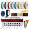 20awg 8 Colors Soft Silicone Electric Wire Cable Set Flexible Electrical Wiring Kit 8x23ft Solid Wire Spool DIY Easy to Work Wire Included Electrical Tape Tinned Wire and Tool Accessories