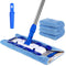 MR.SIGA Professional Microfiber Mop,Stainless Steel Handle - Pad Size: 42cm x23cm, 2 Free Microfiber Cloth Refills and 1 Dirt Removal Scrubber Included