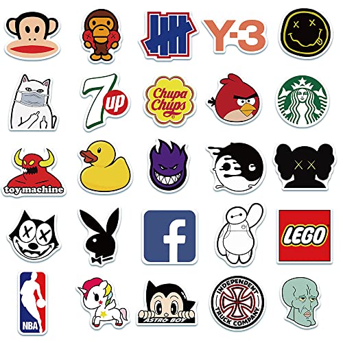 100Pack Cool Street Fashion Stickers Aesthetic Graffiti Sticker Packs, for Teens Kids Girls and Boys, Perfect for Car Motorcycle Bicycle Skateboard Luggage Decal Graffiti Patches