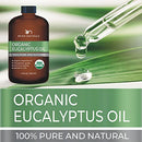 Organic Essential Oil - Huge 4 FL OZ - 100% Pure & Natural – Premium Natural Oil with Glass Dropper (Eucalyptus)