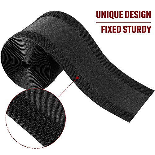 Cable Grip Strip Floor Cable Cover Protect Cords Cable Protector Cable Management 4 Inch Width x 10 Feet Length-Black Only for Commercial Office Carpet (10 Feet)