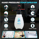 Carmodex Car Wash Cleaning Kit, Manual Foam Sprayer, Premium Brushes, Professional Interior/Exterior Car Detailing Kit – Car Care Gift Tool Set for Women and Men, 25pcs Car Detailing Kit for Vehicles