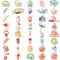 ZDY Pink Stickers for Hydro Flask|40 Pcs Water Bottle Stickers for Girls, Cute Vinyl Waterproof Laptop Skateboard Stickers, Aesthetic Car Decals Computer Stickers for Kids Teens(A097)