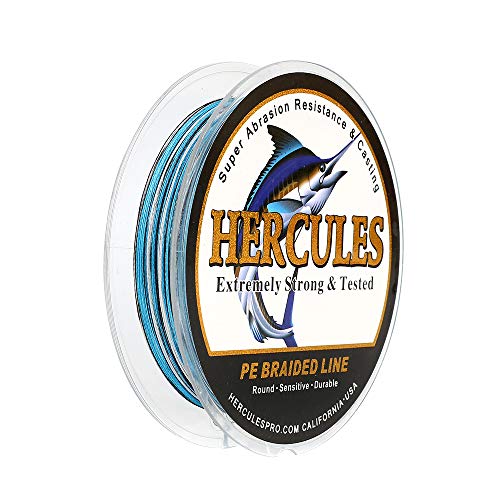 Hercules Super Strong 1000M 1094 Yards Braided Fishing Line 20 LB Test for  Saltwater Freshwater PE Braid Fish Lines 4 Strands