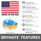 Drymate Premium Luxury Shelf & Drawer Liner, Thick Cushioned Fabric, Non-Adhesive, Absorbent, Waterproof, Slip-Resistant, Liners for Kitchen Cabinets, Cupboards (USA Made)(12”x59”)(2-Pack)(Charcoal)