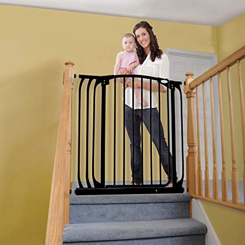Dreambaby Chelsea Xtra-Tall Security Gate and Extension Set, Black, 3 Count