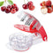 ZERNBER cherry pitter tool pit remover Push-Pull Six-Hole Seed and Olive Date Quick Pit Remover Easy to use, great kitchen tool