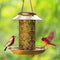 ZHJLIXU Solar Bird Feeder, Metal Bird feeders for Outdoors Hanging,Solar Lantern Humming Birds feeders for Garden Outside Decoration.