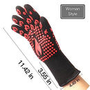 Srramy BBQ Gloves - 1472°F Extreme Heat Resistant, Fireproof, Ideal for Grilling, Barbecuing, Baking, Smoking, and Camping. Suitable for Both Men and Women, Perfect for Handling Hot Food Safely