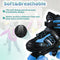 LIRENGUI Roller Skates for Boys, Girls Roller Skates for Kids Boys with All Wheels Lighting Up, Outdoors Indoors Adjustable Roller Skates for Black n Blue (Size 4-7)