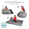 CordaRoy's Chenille Bean Bag Chair, Convertible Chair Folds from Bean Bag to Lounger, As Seen on Shark Tank, Charcoal - Queen Size