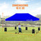 SereneLife Pop Up Canopy Tent 10x20 - Commercial Instant Shelter Foldable/Collapsible Sun Shade Canopy Pop Up Tent w/Waterproof Tent Top, Portable Carry Bag & Sand Bag SLGZ20BU (Navy Blue)