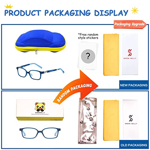 TR90 Kids Blue Light Blocking Computer Glasses Video Gaming Glasses for Children Deep Sleep Eyewear 4-12