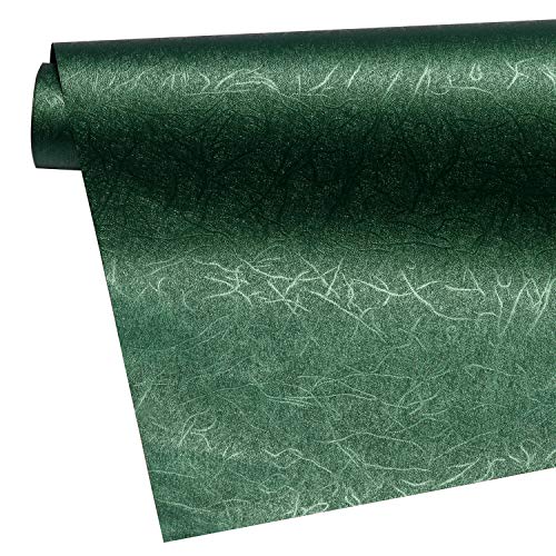 WRAPAHOLIC Gift Wrapping Paper Roll - Reversible Green and Black for Birthday, Holiday, Wedding, Wrap - 30 inch x 16.5 feet