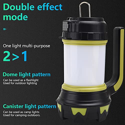 Camping Lantern, Outdoor Led Camping Lantern, Rechargeable Flashlights with 1000LM, 6 Modes, High Power Bank, IPX5 Waterproof Portable Emergency Camping Light for Fishing, Hiking, Reading