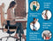 Orthopedic Seat Cushion Coccyx Extra Large Memory Foam Gel Sitting Pillow for Back Pain, Sciatica and Tailbone Relief - Perfect Fit for Office and Kitchen Chair, Wheelchair, Car, Truck (XL-Black)