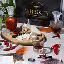 Thoughtfully Gourmet, Make Your Own Whiskey Infused Hot Sauce DIY Gift Set, Includes 2 Glass Decanters, Recipe Book, Gloves, 2 Funnels, Peppers, Spices and Seasonings (Contains NO Alcohol)…