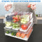 Fridge Clear Organizer Bins Stackable - 10 Pack Refrigerator Organizer Bins with Lids, BPA-Free Produce Fruit Storage Containers for Storage Clear for Food, Drinks, Vegetable Storage