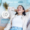 Portable Neck Fan, Hands Free Bladeless Fan, Hanging Personal Fan,3 Speeds, Super Quiet Less Than 25 Decibels, USB-C Rechargeable Neck Fan for Outdoor Indoor