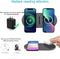 FDGAO Dual 20W Wireless Charger 2 in 1 Fast Wireless Charging Pad Station for iPhone 14 Pro Max/15 Pro/13 Pro/12/11/XS/XR/8, Airpods 3/2/Pro, for Samsung Galaxy/Note, Galaxy Buds (with AC Adapter)