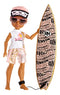 Rainbow High Pacific Coast Finn Rosado- Rose Gold Boy Fashion Doll with Pool Accessories playset, and Surfboard. Great for Kids 6-12 Years Old, (581888)