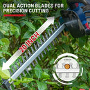 Enhulk 18'' Cordless Hedge Trimmer, Lightweight & Compact Trimmer, Battery & Charger Included