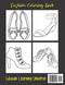 Women's Exquisite Shoe Coloring Book: Women's Beautiful 48 Footwear Illustrations To Color. Fashion Coloring Book. Birthday, Christmas, Halloween, Thanksgiving, Easter Gift