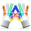 LED Gloves,LED Gloves for Kids Teen and Adults Gifts,LED Finger Gloves,Finger Light Gloves,The Toys for 9-12 Year Old Boys Girls,Light Up Gloves Have 5Color/6Mode,in Halloween Chrismas Party