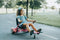 Hoverboard seat Attachment Go-Kart fits 6.5”/ 8”/ 10” hoverboards, Hover cart for Kids & Adults , Accessory for self Balancing Scooter (Blue)