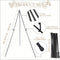 10 Pcs 65 Inch Display Easel Metal Display Holders with Bag Picture Easel Stand Black Painting Easel Art Easel Canvas Holder Stand Portable Tabletop Easel for Wedding Signs Poster, Hold 44 Lbs