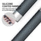 PROIRON Weighted Jump Rope 1LB, Skipping Rope with Aluminum Alloy Handle, Extra Thick 7mm Heavy Jump Ropes Adult for Women Men, for Exercise, Boxing, Fitness (Adjustable Speed Rope 3M Long)-black