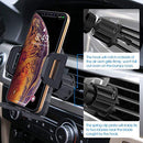 【Never Fall Off 】Miracase Car Phone Holder, Universal Mobile Phone Holder for Car, Car Phone Mount Compatible with iPhone 14 Pro Max 13 12 11 X XR Samsung and More Phones (Black)