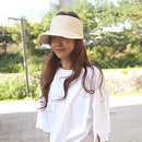 Soddeph Beach Hats for Women Wide Brim Roll-up Foldable Straw Sun Hat Visors Summer (Beige)