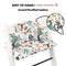 Ukje Cushion Compatible with Stokke Tripp Trapp High Chair (Old and New Model) 2 Pieces, Coated Plastified Cushion, Stokke Tripp Trapp Cushion Easy to Clean, White Monkey