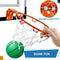 Mini Basketball Hoop for Kids Adults, Over The Door Basketball Hoop, Door Room Basketball Hoop with 4 Red Rubber Balls, Sport Party Favors for Home Office Door Wall Pool