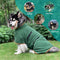Dog Bathrobe Towel, Pet Drying Coat,Fast Drying Super Moisture Absorbent Dog Bathrobe Microfibre Towelling,Adjustable Collar and Waist Pet Dog Cat Bath Robe for Large,Medium,Small Dogs Green (M)